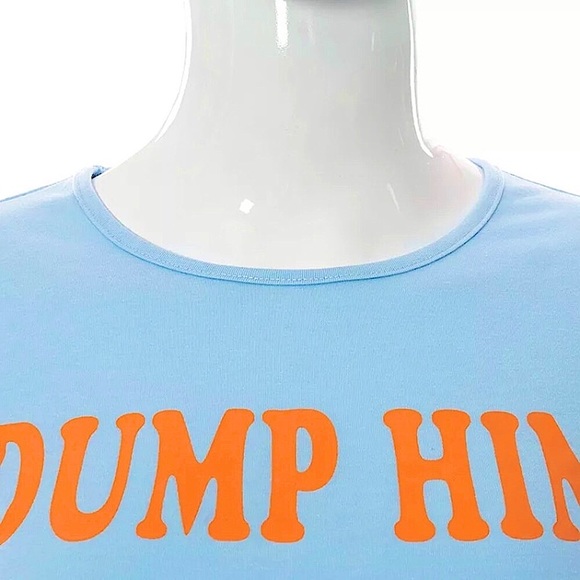 Blue Dump Him y2k t-shirt - Picture 14 of 16